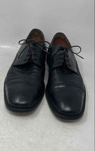 Load image into Gallery viewer, Panelli Mens Black Leather Cap Toe Lace-Up Oxford Dress Shoes Size 9.5D
