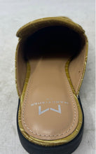 Load image into Gallery viewer, Marc Fisher Womens LTD Flyta Yellow Croc-Embossed Leather Mule Flats Size 6 M

