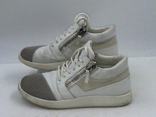 Load image into Gallery viewer, Authentic Giuseppe Zanotti Mens White Gray Sneaker Shoes Size EUR 40 Damaged
