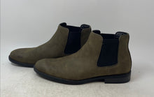 Load image into Gallery viewer, Madden Mens Maxxin Olive Green Faux Suede Pull-On Ankle Chelsea Boots Size 9
