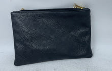 Load image into Gallery viewer, Unbranded Womens Black Pebbled Faux Leather Tassel Chain Strap Crossbody Purse
