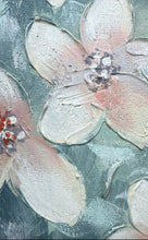 Load image into Gallery viewer, Featuring A Bouquet Of White &amp; Pink Flowers In A Vase Framed Art Painting
