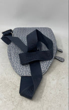 Load image into Gallery viewer, Guess Womens Navy Blue Monogram Adjustable Strap Zipper Sling Backpack
