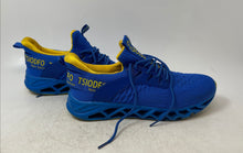 Load image into Gallery viewer, Tsiodfo Womens Blue Yellow Lace-Up Low Top Sneakers Shoes Size EUR 40
