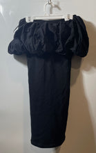 Load image into Gallery viewer, Zara Womens Black Off The Shoulder Strapless Pullover Bodycon Dress Size Small

