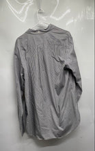 Load image into Gallery viewer, Tommy Hilfiger Mens Black White Striped Cotton Classic Fit Button-Up Shirt Sz L
