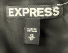 Load image into Gallery viewer, Express Womens Black Sleeveless Faux Wrap V-Neck Short Mini Dress Size XS
