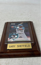 Load image into Gallery viewer, Collectible Gary Sheffield Florida Marlins Collector's Choice Card Display

