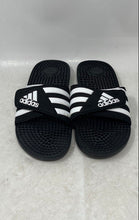 Load image into Gallery viewer, Adidas Mens Adissage F35580 Black Slip-On Open Toe Flip Flop Sandals Size 10
