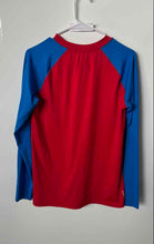 Load image into Gallery viewer, The North Face Boys Blue Red Amphibious Long Raglan Sleeve T-Shirt Size XL
