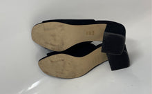 Load image into Gallery viewer, Aldo Womens Black Suede Open Toe Slip-On Block Heel Slide Sandals Size 7.5
