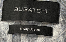 Load image into Gallery viewer, Bugatchi Mens Gray Leaf Print 8 Way Stretch Short Sleeve Button-Up Shirt Size L
