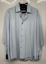 Load image into Gallery viewer, Absolute Rebellion Mens Light Blue Printed Red Label Button-Up Shirt Size XXL
