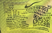 Load image into Gallery viewer, Nike Kids Future Field DJ6949-002 Black Gray Lace-Up Running Shoes Size 5Y
