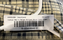 Load image into Gallery viewer, Indigo-30 Mens Beige Plaid Long Sleeve Collared Button-Up Shirt Size XL
