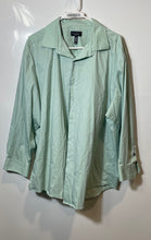 Load image into Gallery viewer, Alfani Mens Green Collared Regular Fit Long Sleeve Dress Shirt Size XL
