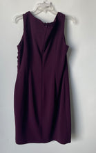 Load image into Gallery viewer, Calvin Klein Womens Purple Sleeveless Pleated Back-Zip A-Line Dress Size 14
