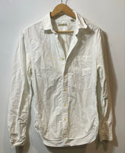 Load image into Gallery viewer, Authentic Burberry Brit Mens White Cotton Long Sleeve Button-Up Shirt Size S
