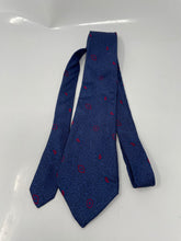 Load image into Gallery viewer, Christian Dior Mens Blue Paisley Print Silk Adjustable Long Formal Designer Tie
