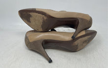 Load image into Gallery viewer, Coop Barneys Womens Dark Beige Leather Slip-On Pump Heels Size 39.5
