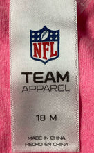 Load image into Gallery viewer, NFL Team Apparel Baby Girls Pink Miami Dolphins Football One Piece Bodysuit 18M
