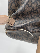 Load image into Gallery viewer, Authentic Tous Womens Brown Black Animal Print Leather Top Handle Backpack
