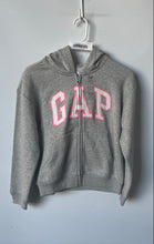 Load image into Gallery viewer, Gap Girls Gray Heather Embroidered Logo Long Sleeve Full-Zip Hoodie Size XL
