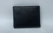 Load image into Gallery viewer, Timberland Mens Black Leather ID Window Card Holder Flap Bifold Wallet
