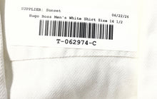 Load image into Gallery viewer, Boss Hugo Boss Mens White Long Sleeve Spread Collar Dress Shirt Size 16.5 32/33
