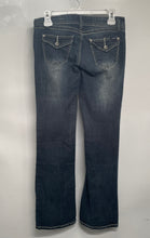 Load image into Gallery viewer, Angels Womens Blue Denim Dark Wash Stretch Pockets Straight Leg Jeans Size 7

