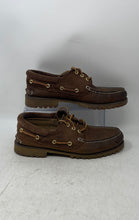 Load image into Gallery viewer, Timberland Mens 3-Eye Lug A15XX Brown Leather Suede Lace-Up Boat Shoes Size 9M
