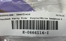 Load image into Gallery viewer, Packed Party Kids Purple White Wireless Over The Ear Headphone Not Tested
