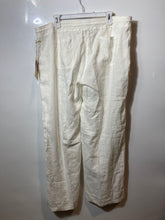 Load image into Gallery viewer, Margaritaville Womens White Linen Pockets Wide-Leg Trousers Pants Sz XL With Tag
