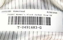 Load image into Gallery viewer, Tahari Womens Black Long Sleeve Pockets Notch Collar Snap Front Blazer Size 2P
