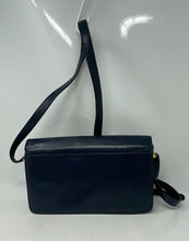 Load image into Gallery viewer, Authentic Etienne Aigner Womens Navy Blue Adjustable Strap Crossbody Purse
