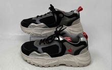 Load image into Gallery viewer, Skechers Womens Black Gray Round Toe Low Top Lace-Up Sneaker Shoes Size 7
