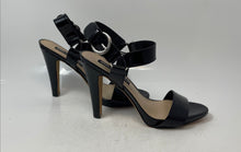 Load image into Gallery viewer, Karl Lagerfeld Paris Womens Cieone Black Leather Ankle Strap Sandals Size 8.5
