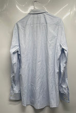 Load image into Gallery viewer, Hugo Boss Mens White Blue Long Sleeve Collared Slim Fit Dress Shirt Sz 16 34/35
