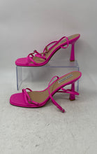 Load image into Gallery viewer, Steve Madden Womens Zarya Pink Leather High Heel Ankle Strap Sandals Size 8M
