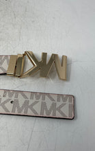 Load image into Gallery viewer, Michael Kors Womens Beige Signature Print Adjustable Buckle Belt
