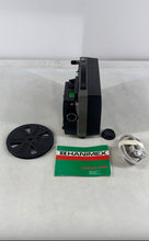 Load image into Gallery viewer, Hanimex 808D Black Regular And Super 8 Silent Movie Projector Not Tested
