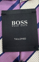 Load image into Gallery viewer, Hugo Boss Mens Purple Striped Print Tailored Adjustable Formal Designer Tie
