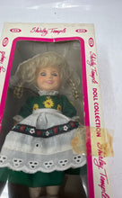 Load image into Gallery viewer, Ideal Shirley Temple Green White Blonde Hair Dress Collection Girl Fashion Doll
