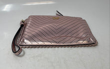 Load image into Gallery viewer, Victoria Secret Womens Pink Metallic Leather Zipper Wristlet Wallet
