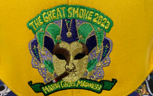 Load image into Gallery viewer, Mens Yellow Printed The Great Smoke 2023 Embroidered Cigar Event Snapback Cap
