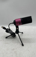 Load image into Gallery viewer, Fifine Pink Black USB CPU Wired Condenser Microphone With Stand Not Tested

