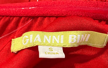 Load image into Gallery viewer, Gianni Bini Womens Red Back Zip Off The Shoulder Mini Dress Size Small
