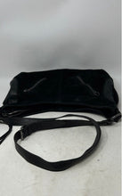 Load image into Gallery viewer, Pietro Womens Black Suede Leather Trim Adjustable Strap Zip Top Shoulder Bag
