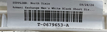 Load image into Gallery viewer, Armani Exchange Mens White Black Geometric Pockets Chino Shorts Size 32
