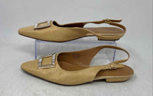 Load image into Gallery viewer, Kensie Womens Poppi Beige Pointed Toe Buckle Slingback Flats Size 8M
